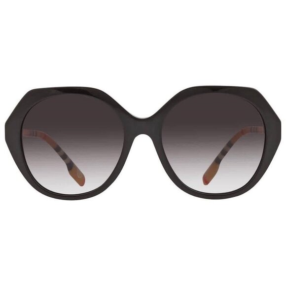New Authentic Burberry Vanessa Grey Gradient Geometric Ladies Sunglasses BE4375 - Picture 1 of 6